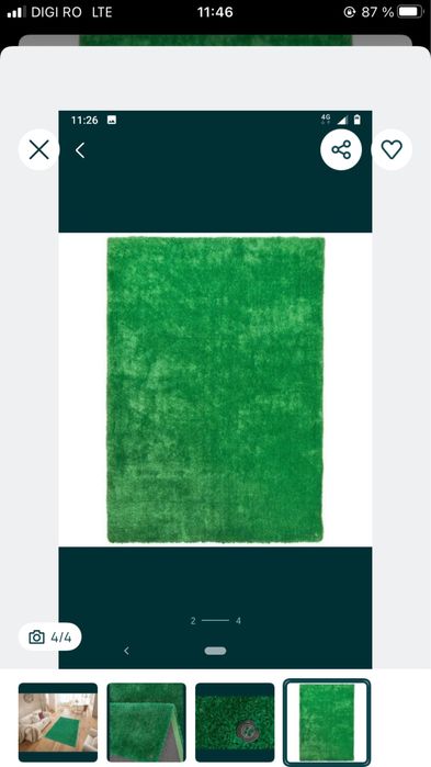 Covor verde moale 160*230