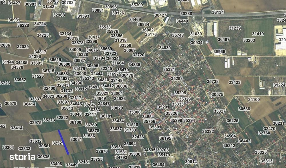 2 loturi de teren INTRAVILAN Bolintin-Deal 7800 mp si 2500 mp Pret neg