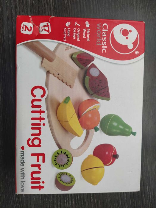 комплект плодове, дървени