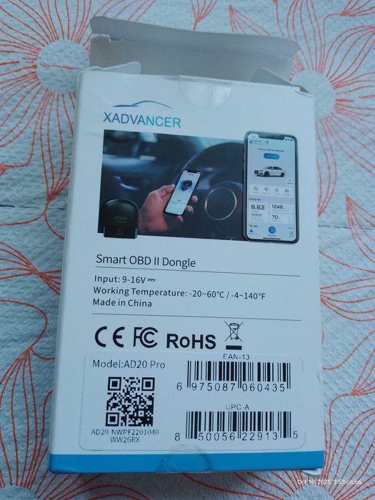 XTOOL Advancer AD20Pro OBD2 Scanner