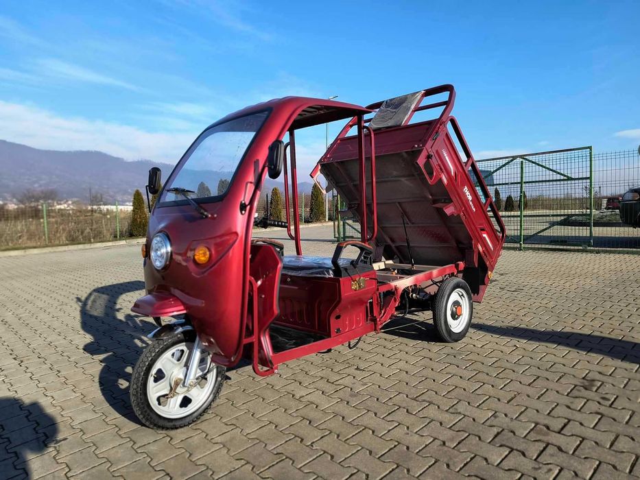 Triciclu electric THOR STAR-PLUS VISINIU cu cabina acoperis