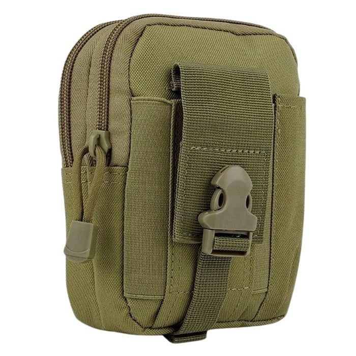 Geanta tactica militara, poliester, capacitate 1 l, 18 cm, verde