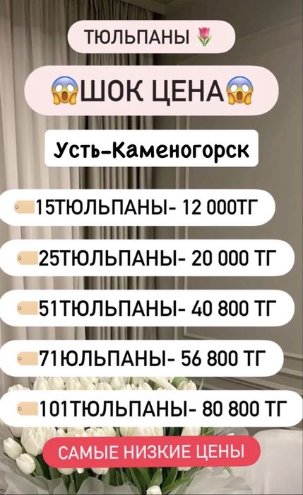 Тюльпаны свежие