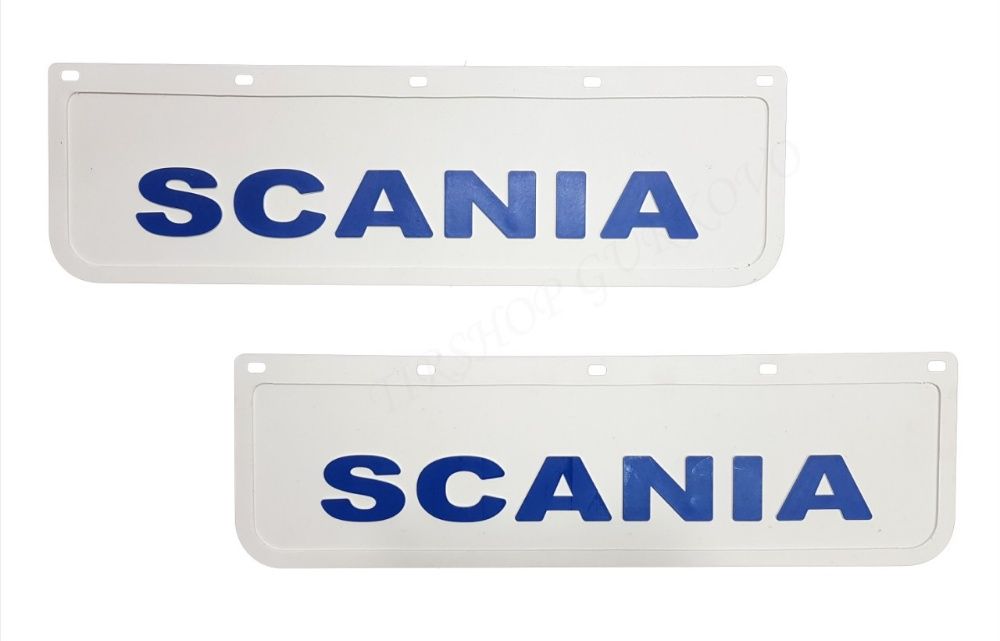 Релефни гумени бели калобрани Скания / SCANIA