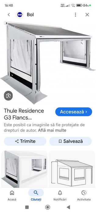 Prelata Thule Marchiza caravana / autocaravana