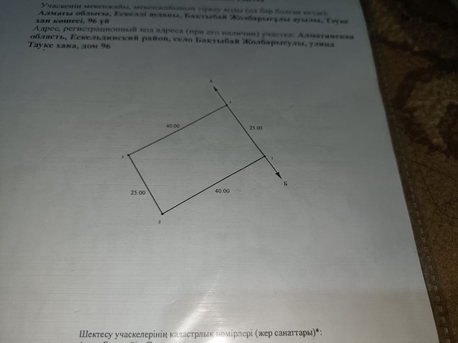 Участок 10 соток Бақтыбай