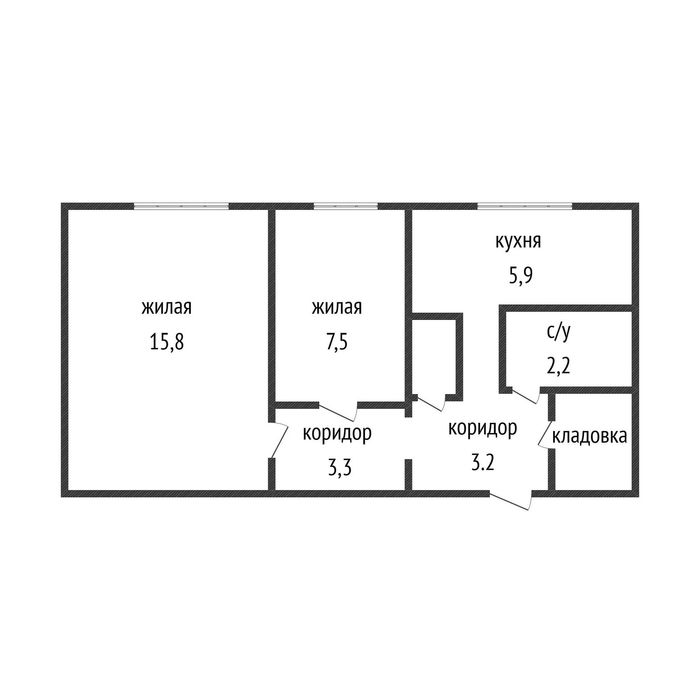 Продажа 2-комнатной квартиры КСК