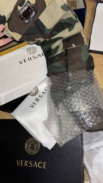 Cizme camouflage army Versace