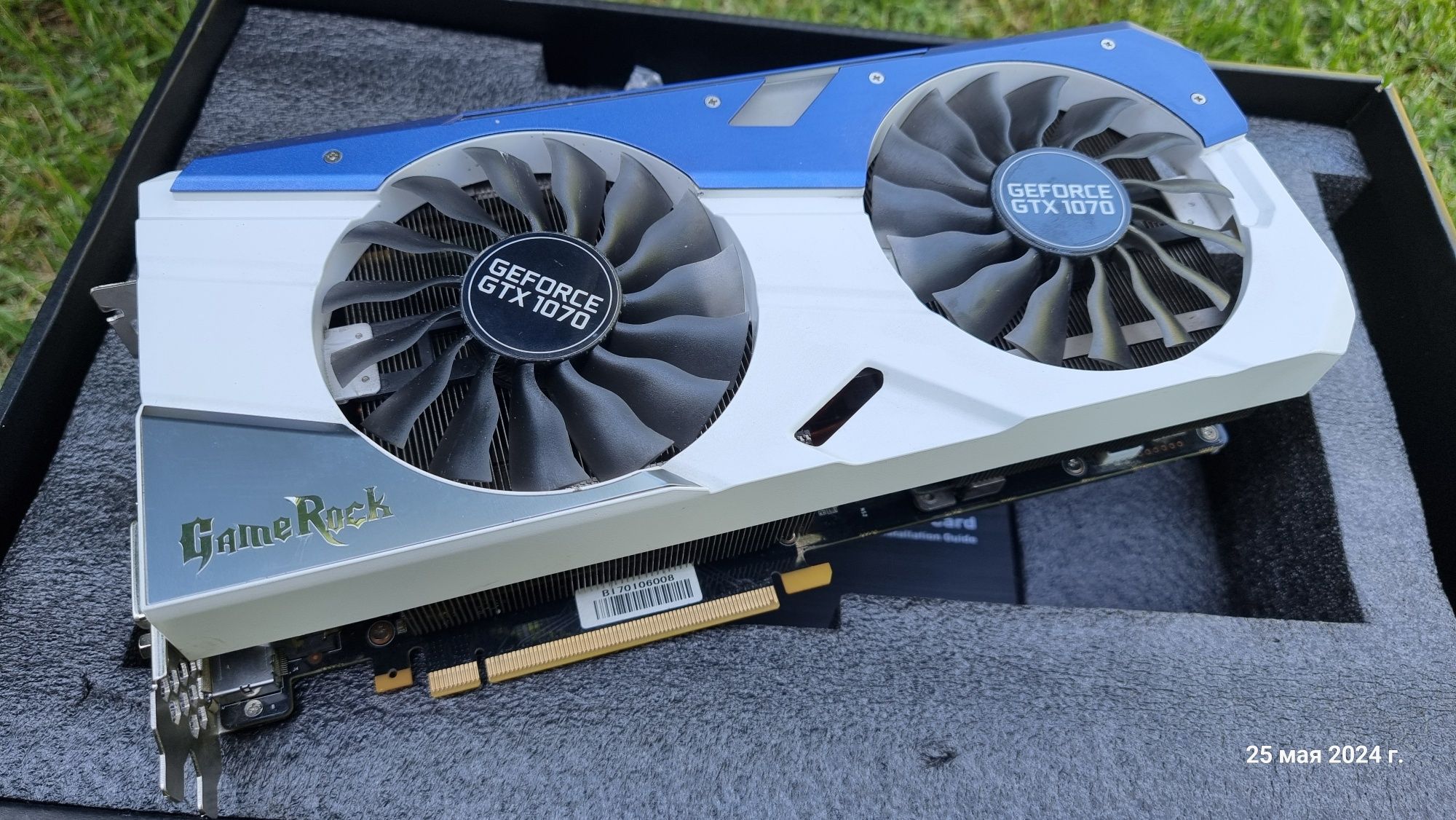 Продам видеокарту Palit GameRock Geforce GTX 1070 8gb GDDR5 256bit: 50 000  тг. - Комплектующие и аксессуары Конаев (Капчагай) на Olx