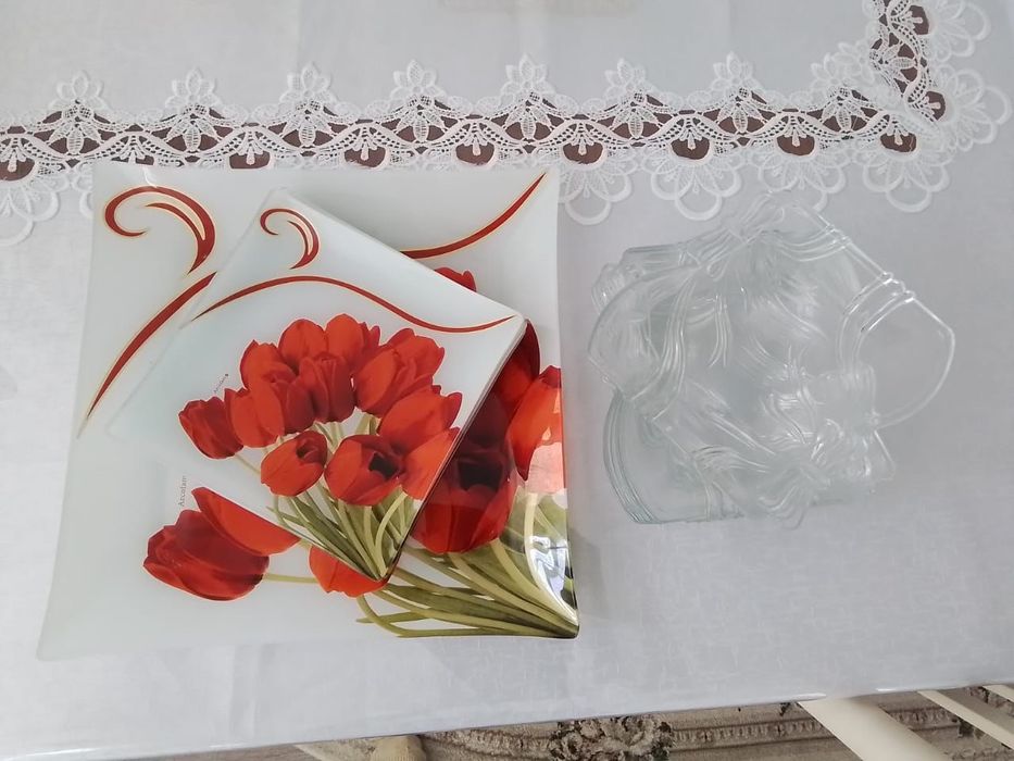 Посуда тарелки два вида по 6 шт