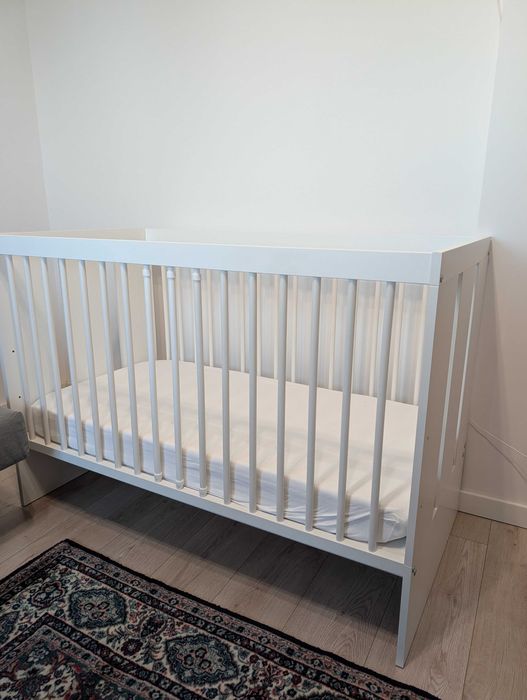 Patut lemn cosleeping + saltea cocos inclusa