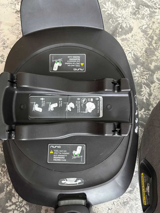 Scaun auto Nuna TODL NEXT, 40 -105 cm, rotativ, cu Baza isofix BASE NEXT i-Size - Thunder