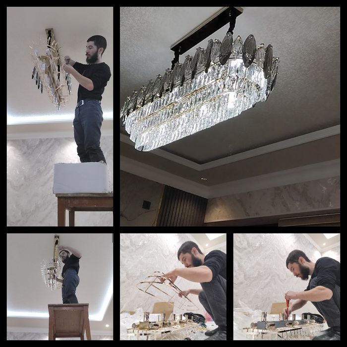 Сборка и установка люстр