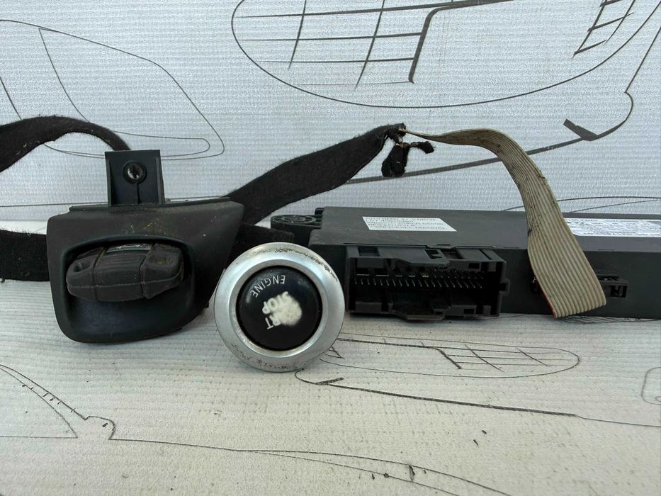 Kit Pornire / Modul CAS 3 cu Buton Start-Stop și Slot Cheie BMW X1 E84 2010 / 2009-2015 Cod OEM 61359217853 (5E2)
