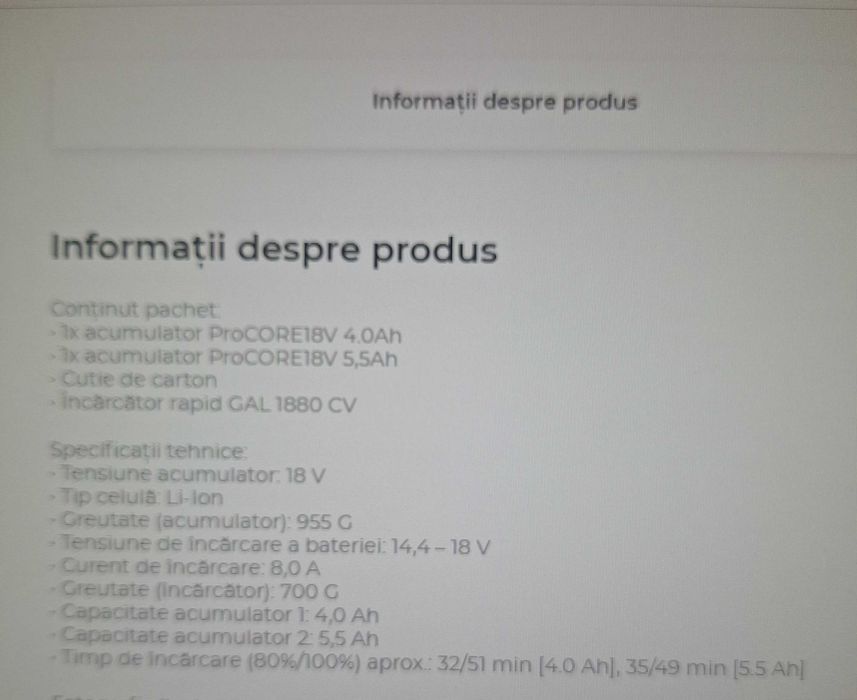 Bosch set incarcator 8A