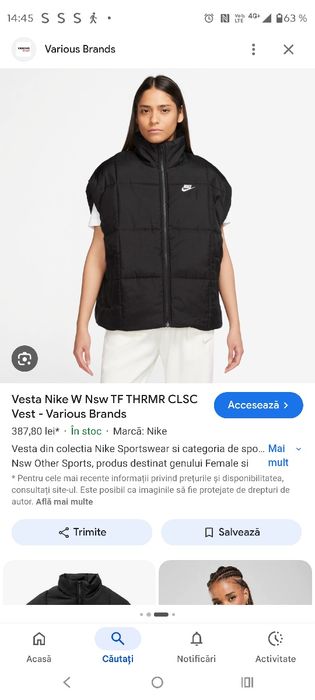 Vesta NIKE Noua !!!