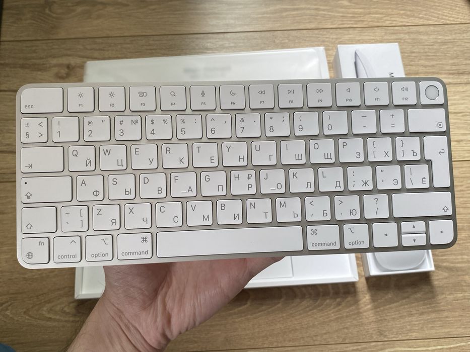 Клавиатура Apple Magic Keyboard с Touch ID и Мышка Magic Mouse