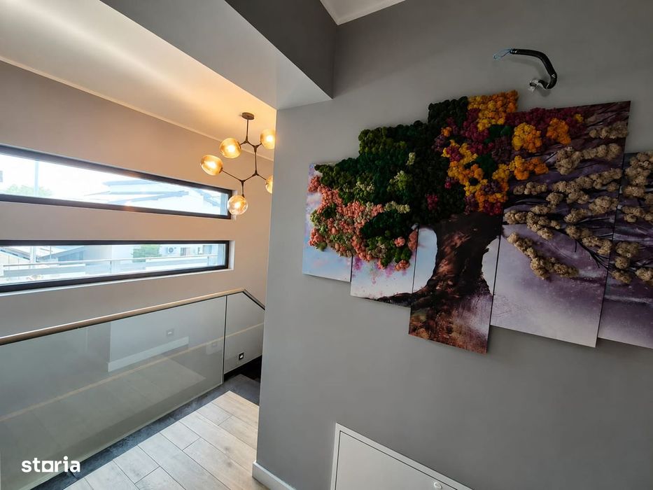 Vilă de lux cu piscină,teren 400 mp, Chiajna,Rosu