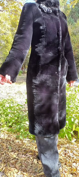 Шуба мутон натуральная