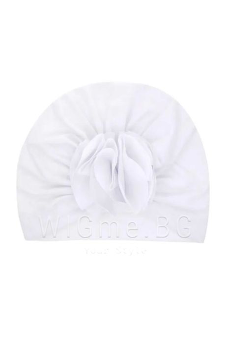 Бебешки тюрбан, едноцветен розичка