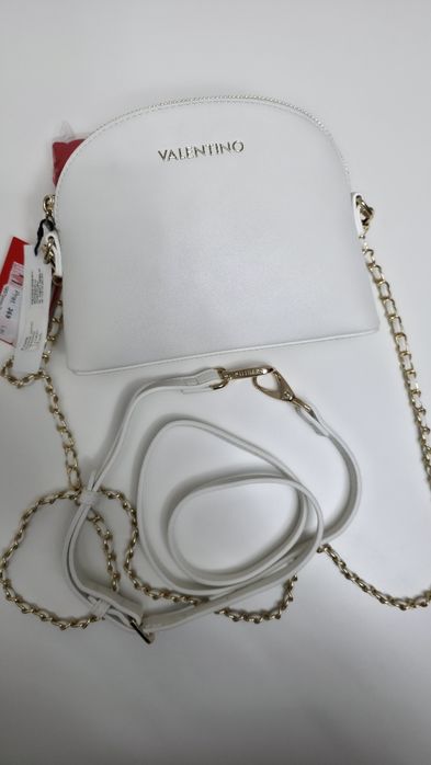 Poseta crossbody Valentino Bags Mayfair, alb