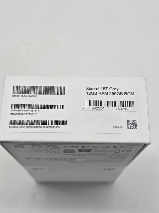 Telefon mobil Xiaomi 15T, 12GB RAM, 256GB ROM, 5G Gray + Woven Strap