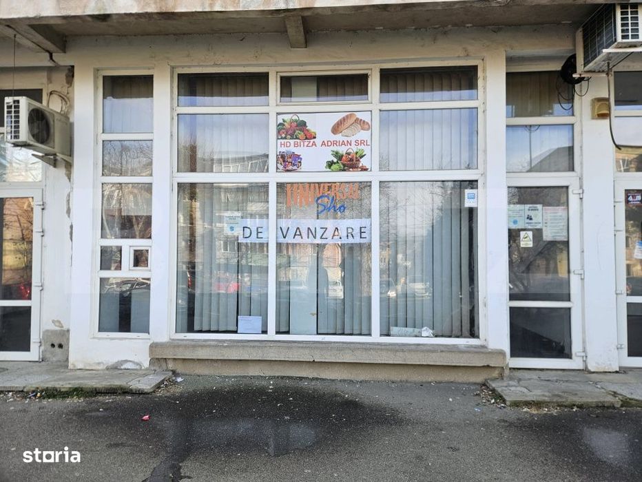 Spatiu comercial 100 mp, parter, cu vitrina – Hunedoara, disponibil
