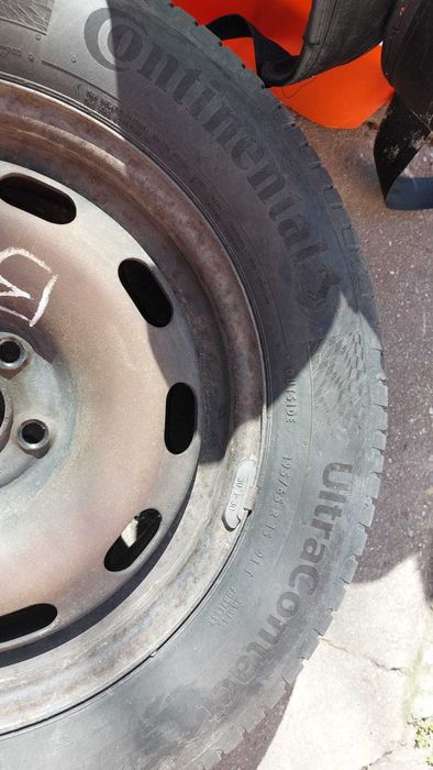 Set 4 Cauciucuri vara + jante orig. VW Golf 4, Continental 195/65/R15