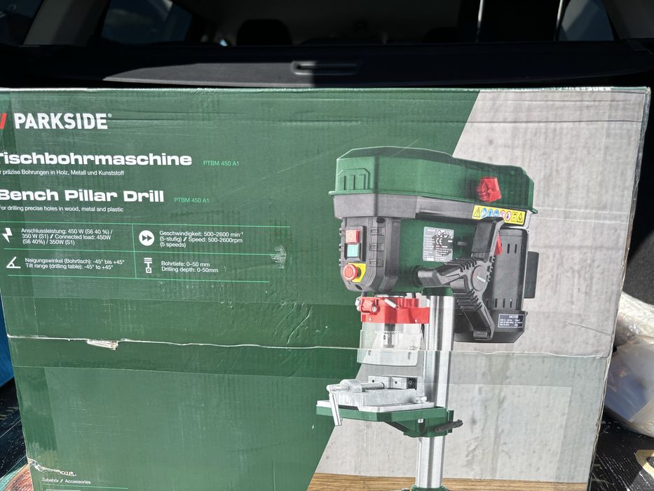 Bormasina parkside de banc NOUA