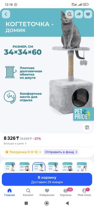 Новый домик для кошек