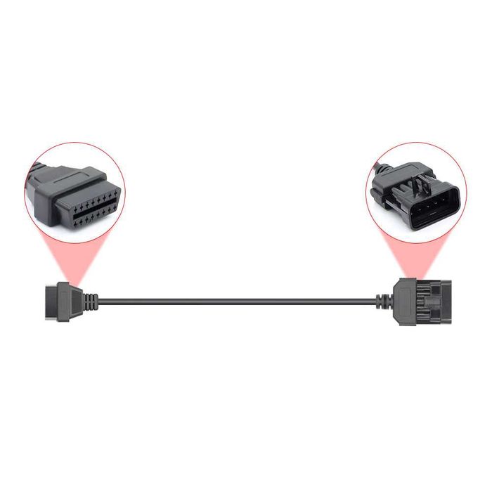 Кабел / Преходник / Адаптер за Opel 10 Пина Опел 10 Pin Delphi Autocom