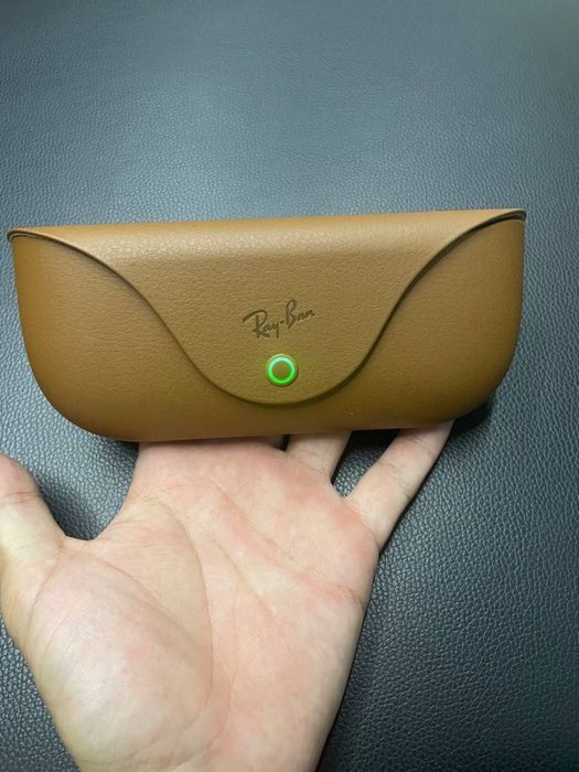 Ray-ban meta  wayfarer shiny black green