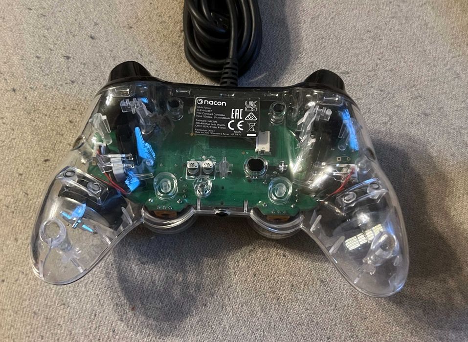 Set 2 Controllere Nacon Compact PS4 Transparent USB Originale