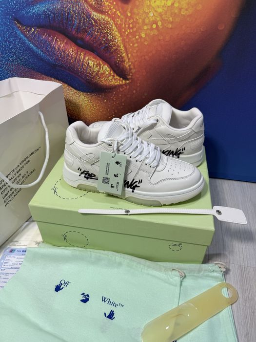 Adidasi Off-White Out Of Office piele naturala 100% Full Box Premium