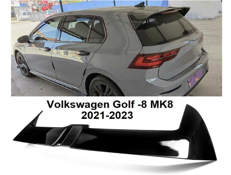 Спойлер за задно стъкло , VW Golf-8 Черен Лак