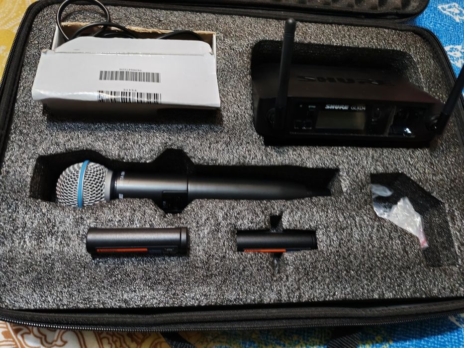 Microfon shure glxd4 cu shure beta 58 cu 2 bateri că nou