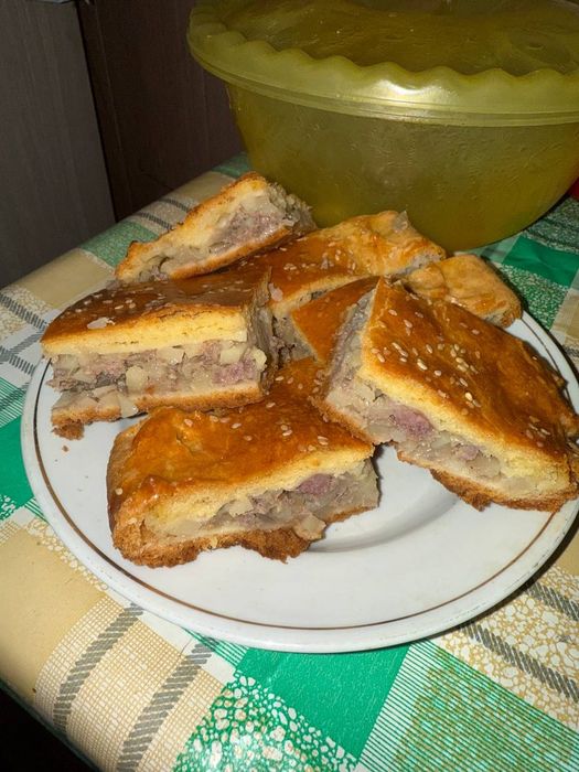 Домашние пироги мясные и куринные