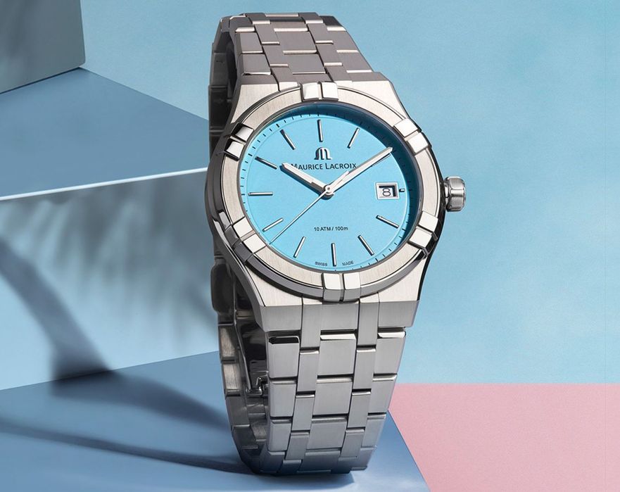 Швейцарские часы Maurice Lacroix Aikon Colours Edition Tiffany Blue