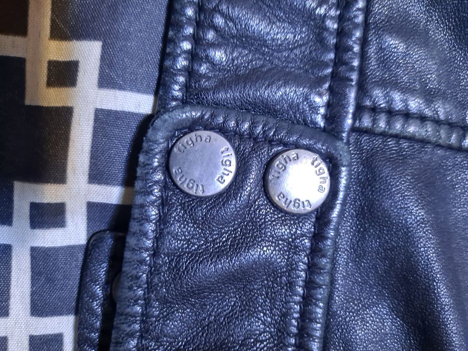 Geaca piele naturala originala marca tigha.