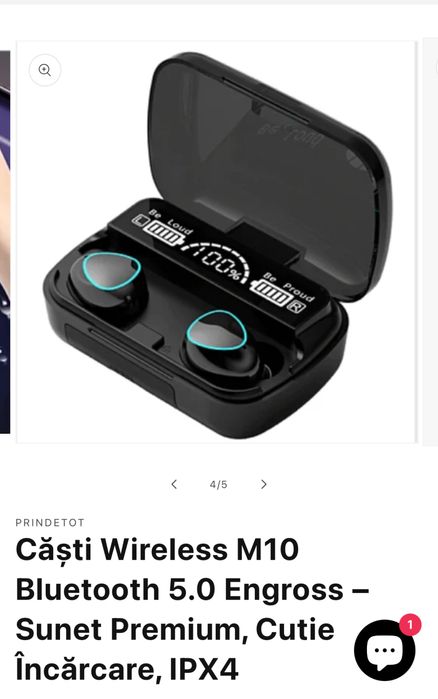 Vând căști Wireless Bluetooth sunet premium,totul este sigilat