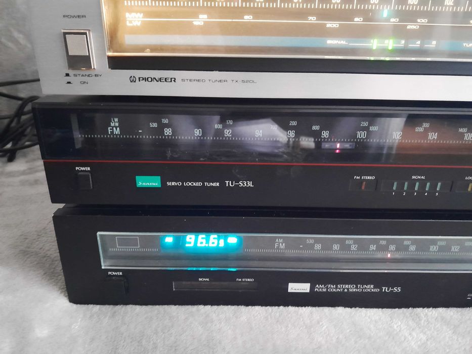 SANSUI TU-S33L / SANSUI TU-S5 / Pioneer TX-520L tunere vintage