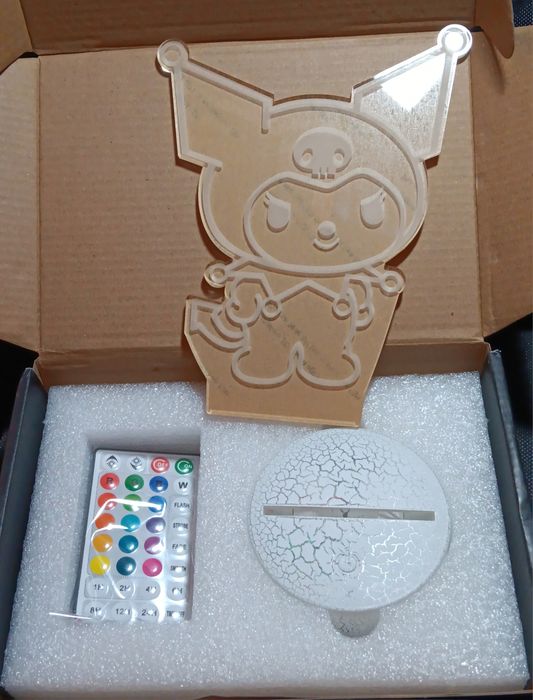 3D Нощна лампа Hello Kitty/Елза/Kuromi/Spider-Man/Harry Potter