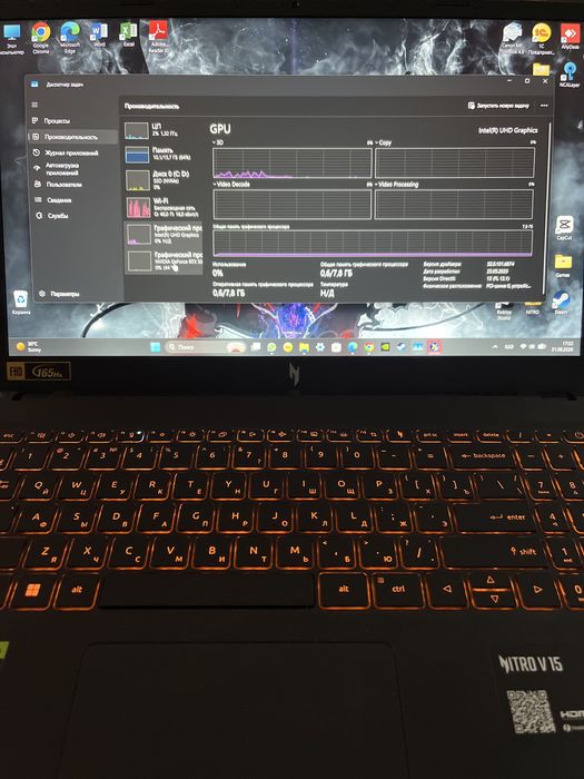 Acer Nitro V15 RTX5060(8gb) core i7 - 13620H