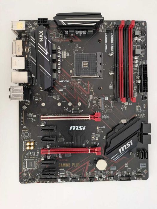MSI B450 Gaming Plus + Ryzen 5 5500 6 Cores + Охладител