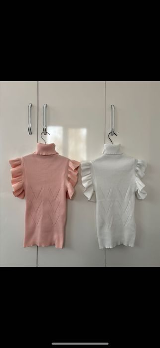 Дамска блуза с поло, без ръкав