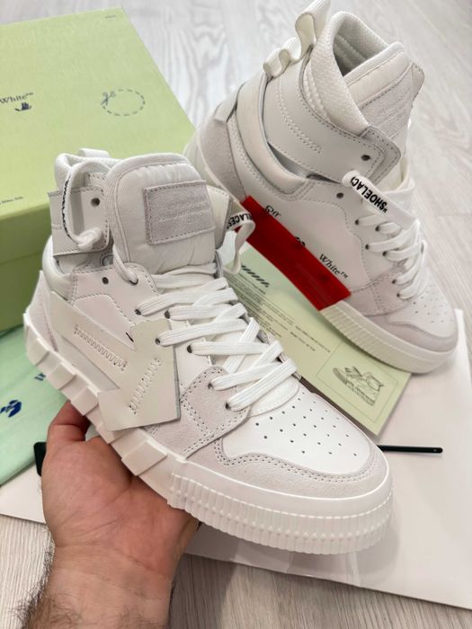 Adidasi OFF WHITE - High White SNEAKERS Premium din Piele Full Box NOI