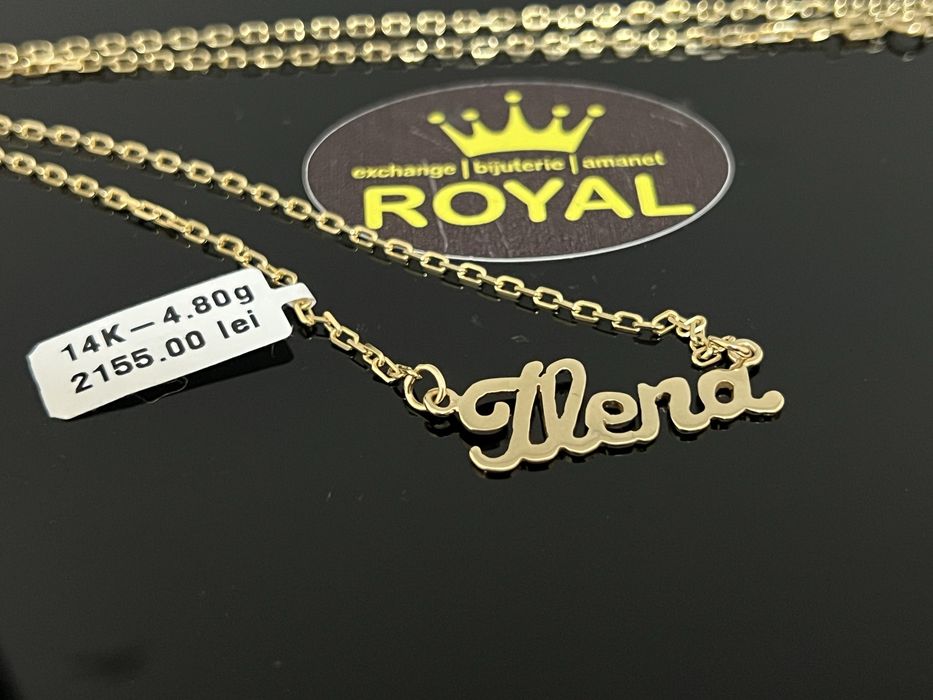 Bijuteria Royal CB : Lantisor dama ILENA aur 14k 585  4,80 gr