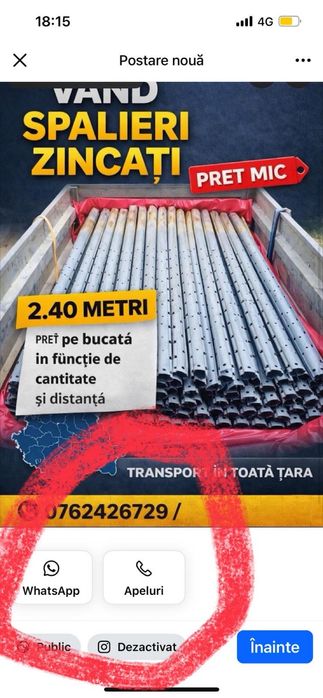 Vand spaleri zincati