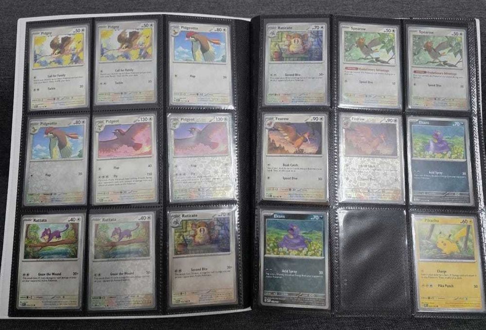 Colectie aproape completa Pokemon 151 - Common + Holo + Holo Reverse + Ex + Album - ORIGINALE - In profil alte anunturi cu carti Pokemon + One Piece
