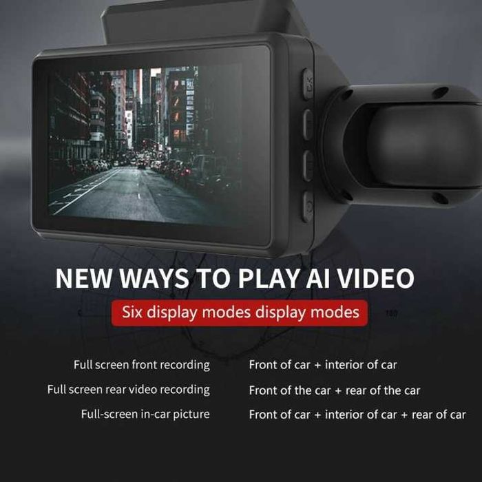Видеокамера за автомобил Full HD 1080P 2 камери + 32 GB Micro SD Card